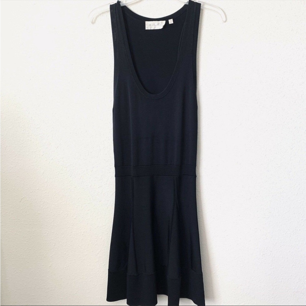 A.L.C. Stafford Fit Flare Bandage Tank Black Dress Xsp